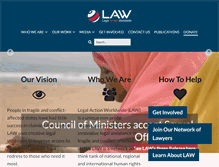 Tablet Screenshot of legalactionworldwide.org